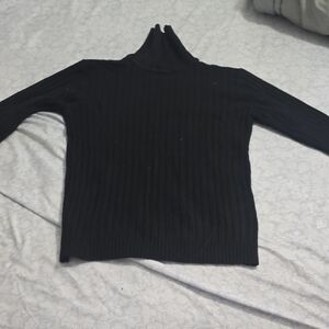 Black Turtleneck Sweater for Men